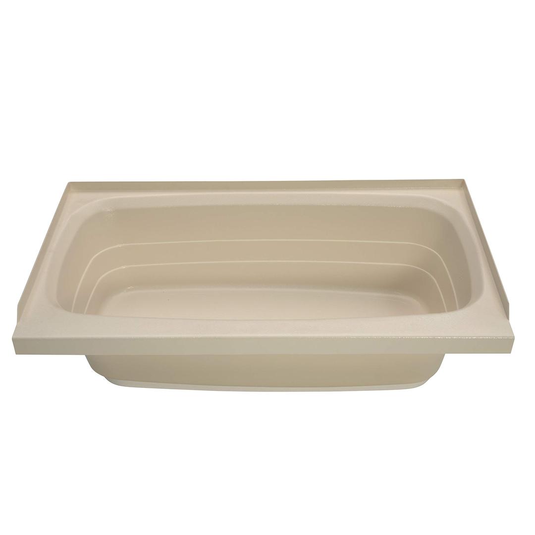 LIPPERT 209392 Replacement 24 INCH x 40 INCH Parchment Bathtub with Right Drain, Scratch-Resistant ABS Acrylic for RVs, Travel Trailers, 5th Wheels, Motorhomes - P2440RHSPK - The Twister Group Tools product