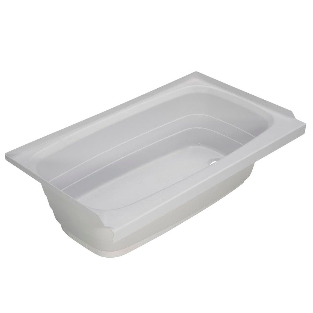 LIPPERT 209678 WHITE-RIGHT HAND DRAIN, Standard Tub; 24 Inch x 40 Inch; With Threshold; Without Seat; Smooth Floor Surface; Right Hand Drain; White; ABS - High quality product image showing LIPPERT 209678 WHITE-RIGHT HAND DRAIN, Standard Tub; 24 Inch x 40 Inch; With Threshold; Without Seat; Smooth Floor Surface; Right Hand Drain; White; ABS details and features