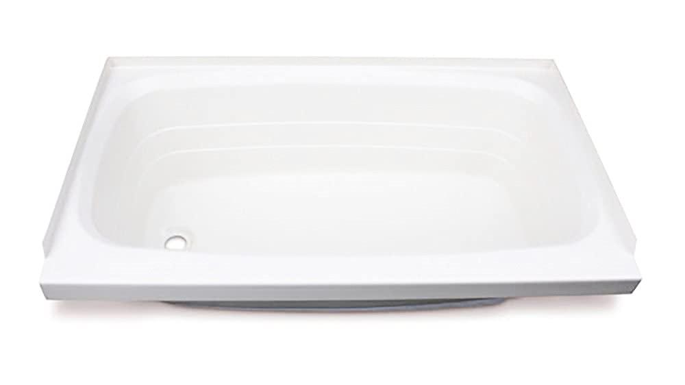 LIPPERT 209681 Replacement 24 INCH x 46 INCH White Bathtub with Left Drain, Scratch-Resistant ABS Acrylic for RVs, Travel Trailers, 5th Wheels, Motorhomes - W2446LHSPK - The Twister Group Tools product