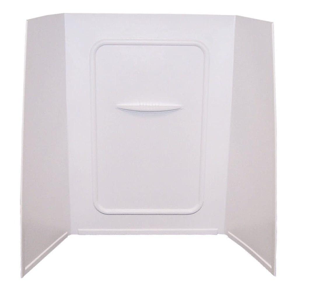 LIPPERT 210307 WHITE PF 24X36X62 SURROUN, 1 Piece Design; 24 Inch Length x 36 Inch Width x 62 Inch Height Bath Surround; White; Smooth Surface With Picture Frame Detail; ABS Plastic; For Use With 36 Inch Bathtub; With Single Wall Shelf - High quality product image showing LIPPERT 210307 WHITE PF 24X36X62 SURROUN, 1 Piece Design; 24 Inch Length x 36 Inch Width x 62 Inch Height Bath Surround; White; Smooth Surface With Picture Frame Detail; ABS Plastic; For Use With 36 Inch Bathtub; With Single Wall Shelf details and features
