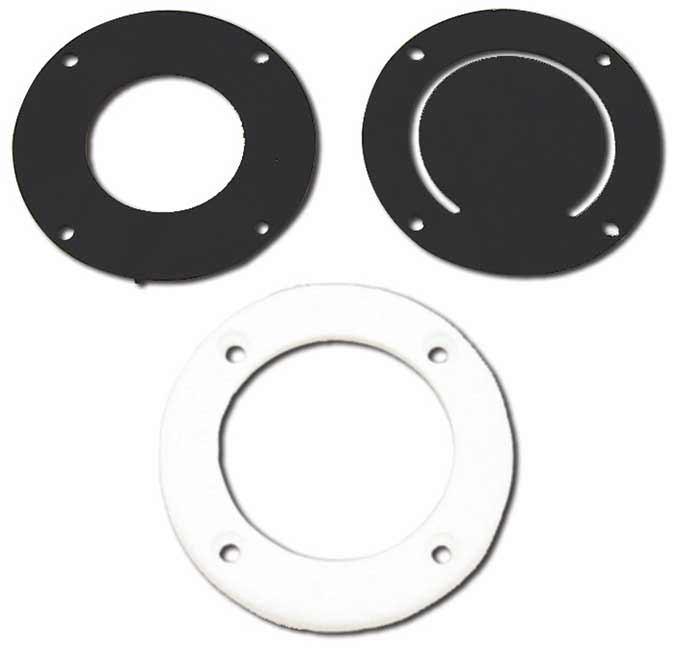 MOELLER 020308-10 COCKPIT SCUPPER VALVE, 2-7/8 Inch Diameter; Plastic; White; Single; With Soft Black Flapper; For Boats With self Bailing Cockpits