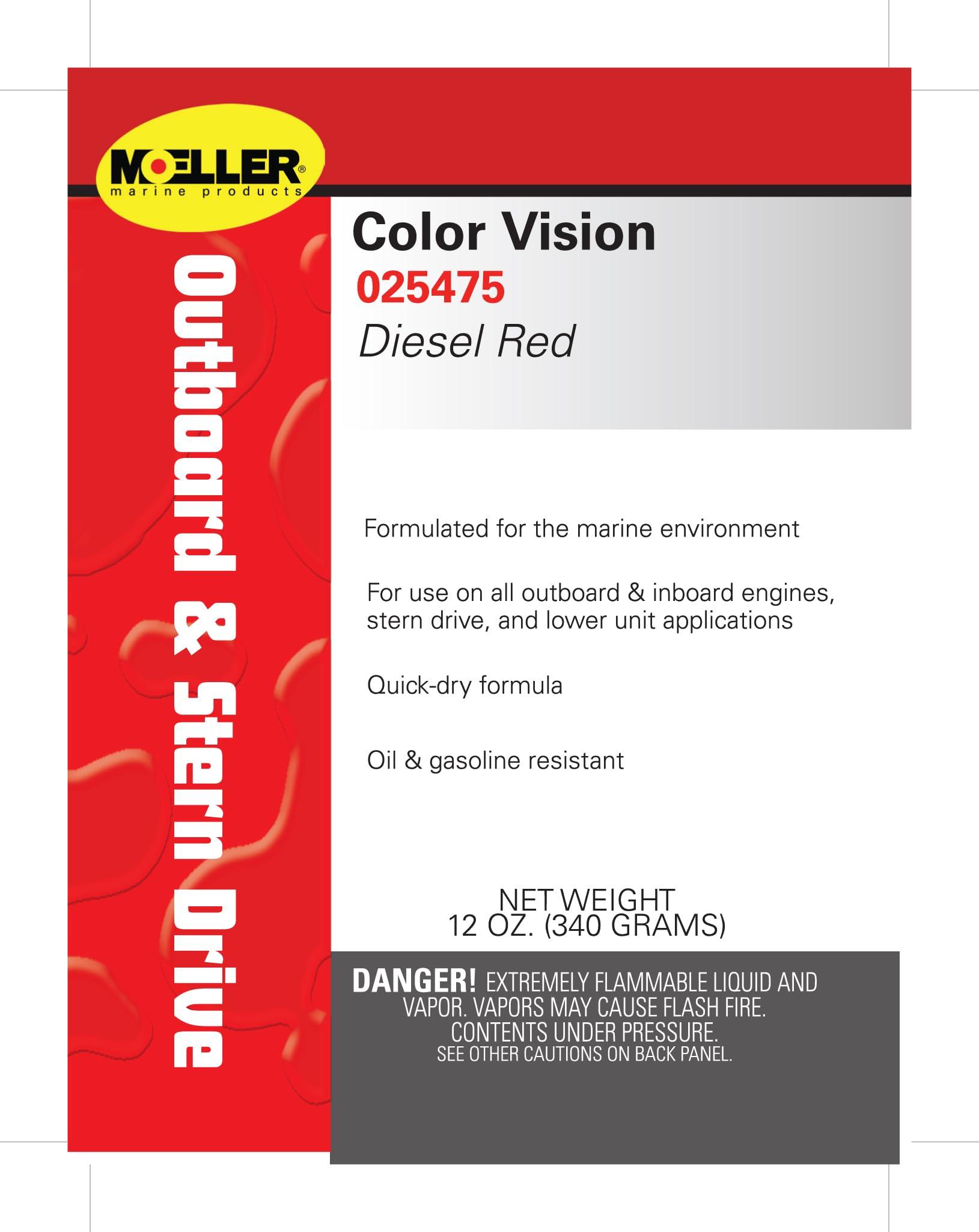 MOELLER 025475 Color Vision Paint Color: Diesel Red - High quality product image showing MOELLER 025475 Color Vision Paint Color: Diesel Red details and features