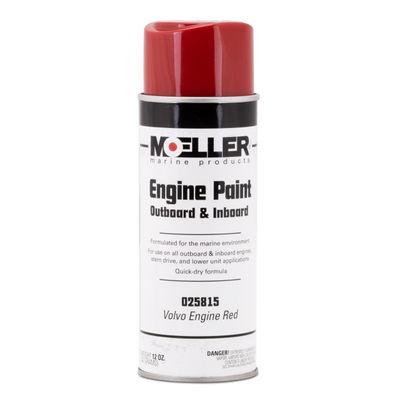 MOELLER 025815 VOLVO HS ENGINE RED, For Use On All Outboard And Inboard Engines/ Stern Drive And Lower Unit Applications; Heat And Solvent Resistant; Volvo Engine Red; 12 Ounce Aerosol Can - High quality product image showing MOELLER 025815 VOLVO HS ENGINE RED, For Use On All Outboard And Inboard Engines/ Stern Drive And Lower Unit Applications; Heat And Solvent Resistant; Volvo Engine Red; 12 Ounce Aerosol Can details and features
