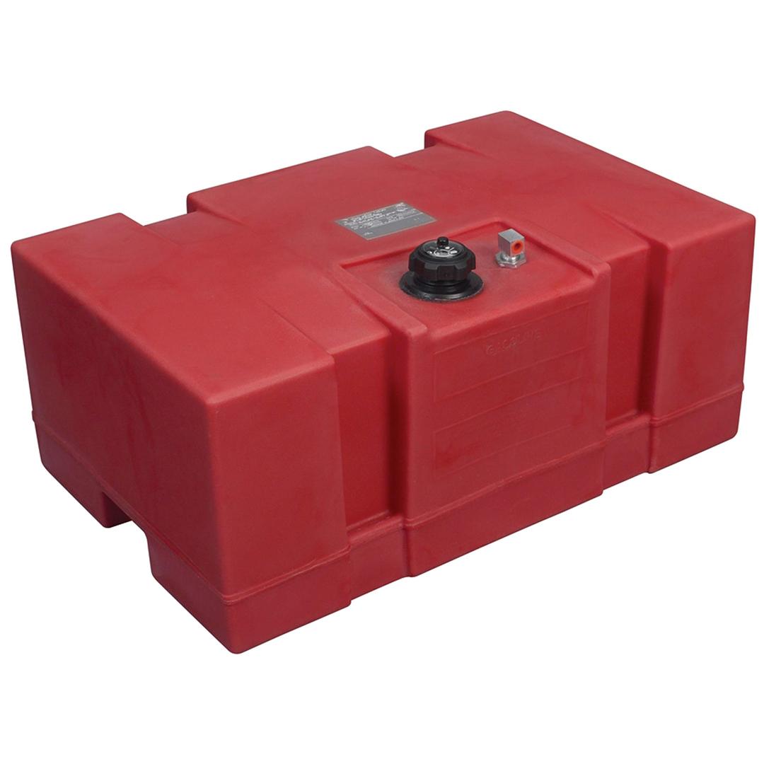 MOELLER 031624 Boating Topside Fuel Tank with Mechanical Vent Gauge (24-Gallon), Red - The Twister Group Tools product