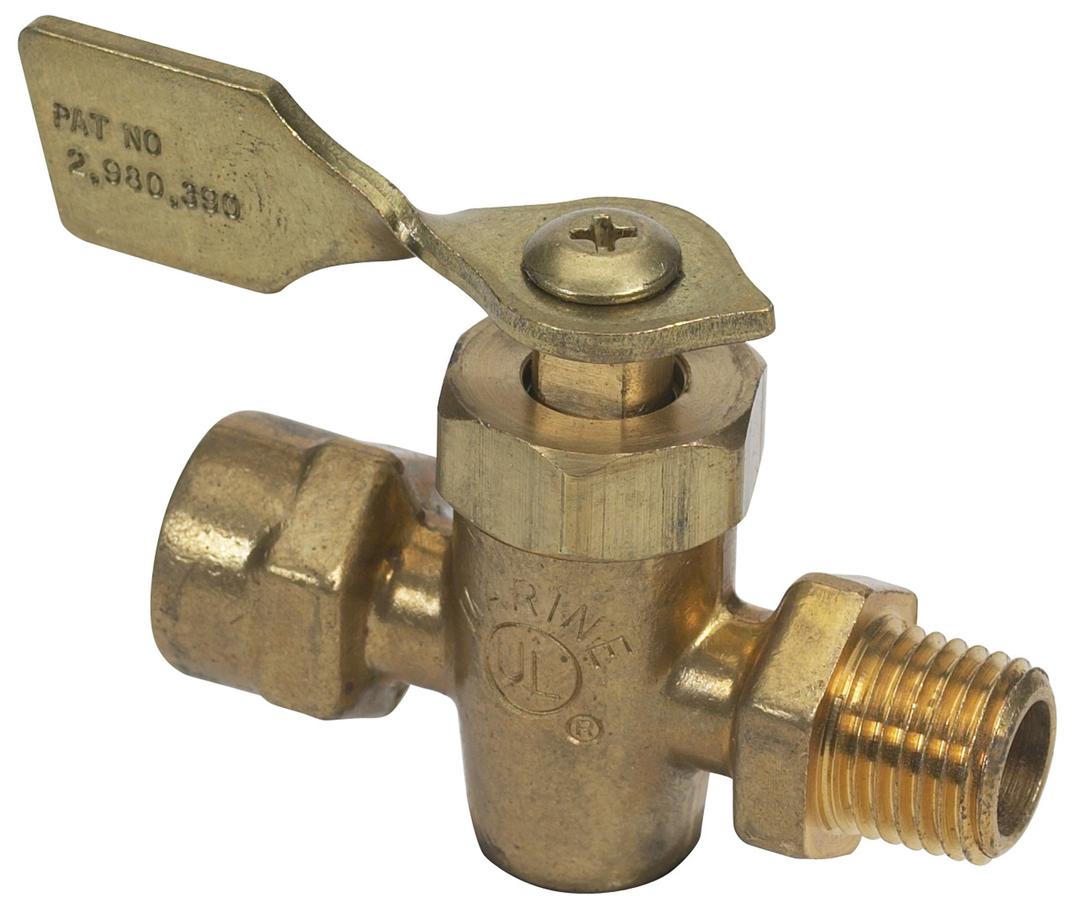 MOELLER 033300-10 Fuel Tank Shut-Off Valve (1/4 INCH FNPT, Male/Female, Brass) - The Twister Group Tools product