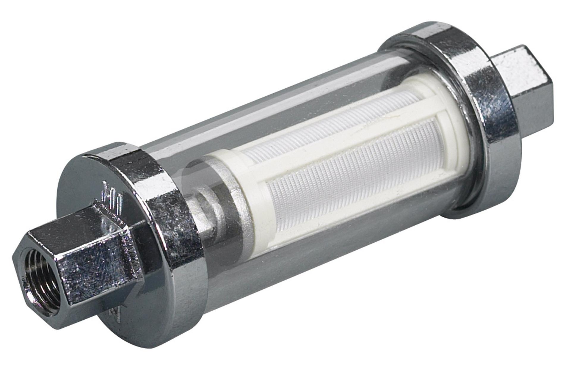 MOELLER 033319-10 Universal Inline Glass View Fuel Filter (3/8 INCH, 5/16 INCH, & 1/4 INCH Barb In Kit) - High quality product image showing MOELLER 033319-10 Universal Inline Glass View Fuel Filter (3/8 INCH, 5/16 INCH, & 1/4 INCH Barb In Kit) details and features