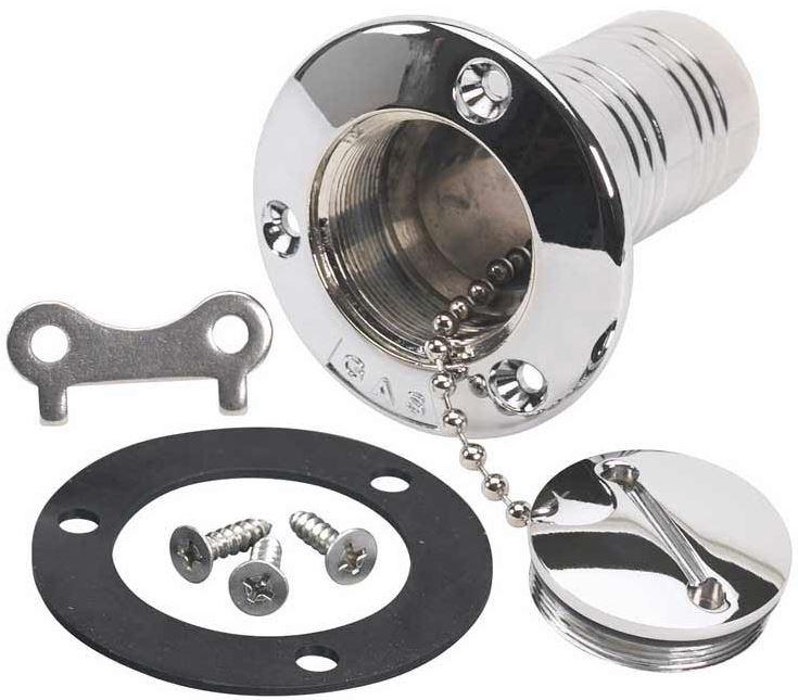 MOELLER 035740-10 DECK PLATE FILL, Internally Threaded Cap; 1-1/2 Inch Fill Hose; Screw Mount; Straight; Without Vent; With Gasket/ Screw; For Marine Applications - High quality product image showing MOELLER 035740-10 DECK PLATE FILL, Internally Threaded Cap; 1-1/2 Inch Fill Hose; Screw Mount; Straight; Without Vent; With Gasket/ Screw; For Marine Applications details and features