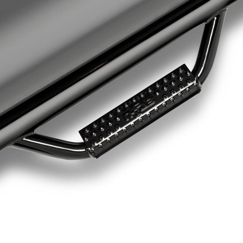 N-FAB C07100CC-6 Nerf Steps for Silverado/Sierra | Wheel-to-Wheel w/ Bed Access, Heavy Duty Steel, Gloss Back Fits 2007-2013 Chevrolet Silverado/GMC Sierra 1500 Crew Cab 5.7FT Short Bed, SRW Gas