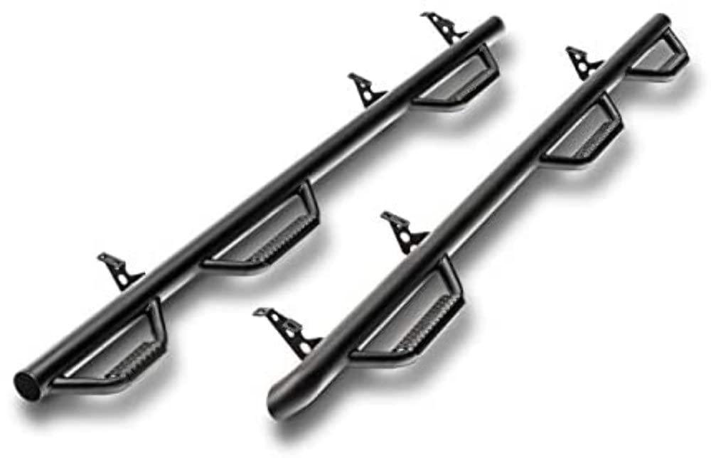 N-FAB D10103CC-6-TX Nerf Steps for RAM | Wheel-to-Wheel w/ Bed Access, Heavy Duty Steel, Textured Black Fits 2014-2015.5 RAM 1500, 2010-2018 2500/3500 Crew Cab 6.4FT Standard Bed, Gas/Diesel - High quality product image showing N-FAB D10103CC-6-TX Nerf Steps for RAM | Wheel-to-Wheel w/ Bed Access, Heavy Duty Steel, Textured Black Fits 2014-2015.5 RAM 1500, 2010-2018 2500/3500 Crew Cab 6.4FT Standard Bed, Gas/Diesel details and features