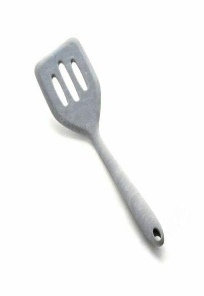 NORPRO 2989 Silicone Mini Slotted Turner, Marble, 8.25 INCH x 2 INCH x .5 INCH