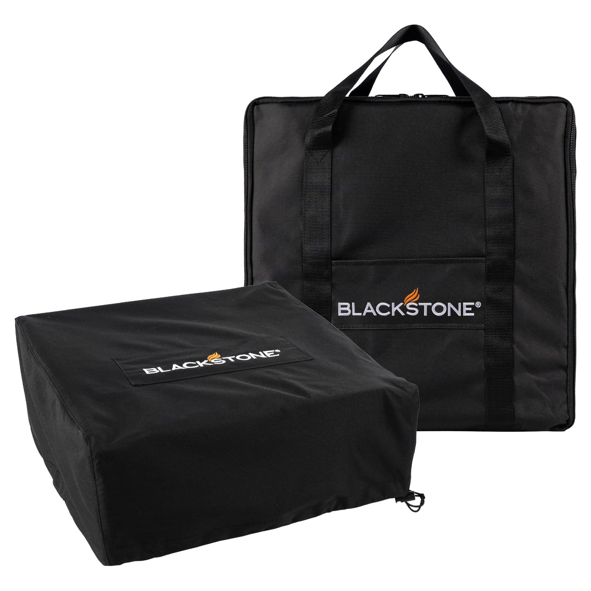 BLACKSTONE 1720 17 INCH Griddle Cover and Carry Bag Water Resistant 600D Polyester Heavy Duty Flat top 17 INCH Gas Grill Cover Accessory Exclusively Fits Cooking Station Without Hood - High quality product image showing BLACKSTONE 1720 17 INCH Griddle Cover and Carry Bag Water Resistant 600D Polyester Heavy Duty Flat top 17 INCH Gas Grill Cover Accessory Exclusively Fits Cooking Station Without Hood details and features