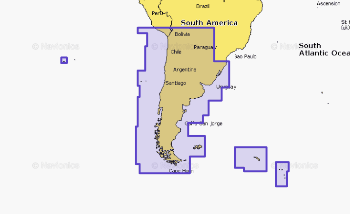 NAVIONICS 010C136530 Chile Argentina & Easter Isl. - The Twister Group Tools product