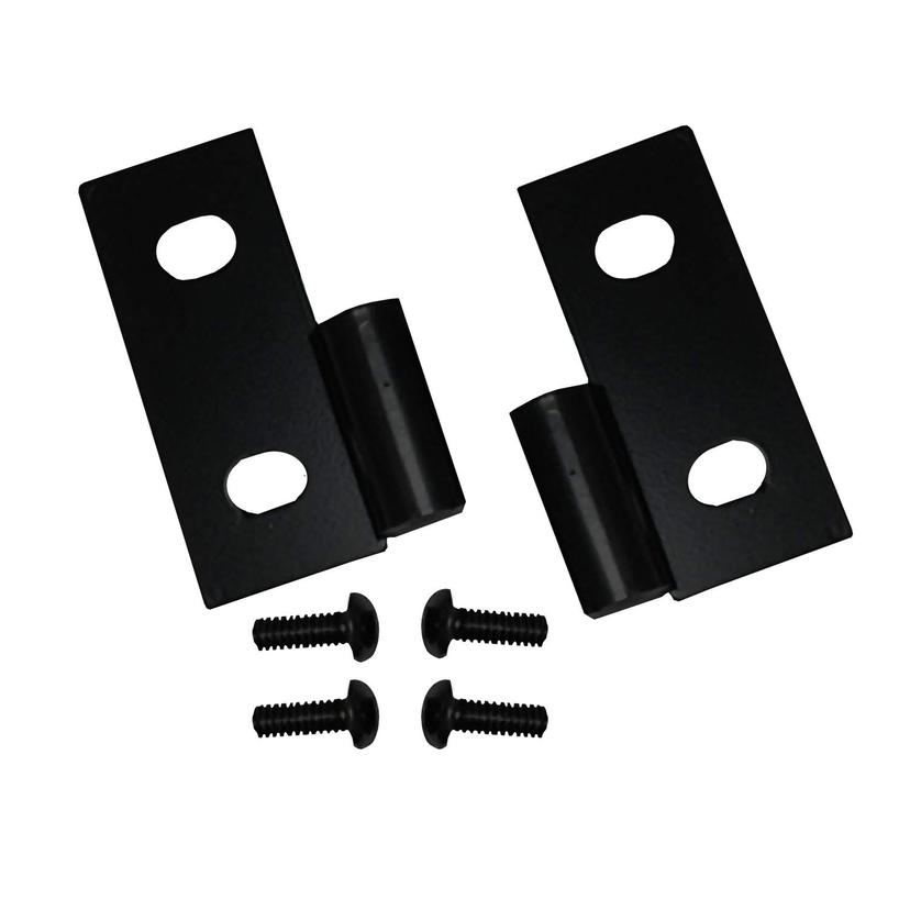RUGGED RIDGE 11202.03 Door Hinge Brackets, Lower, Black Fits 1976-1986 Jeep CJ; 1987-2006 Jeep Wrangler YJ/TJ