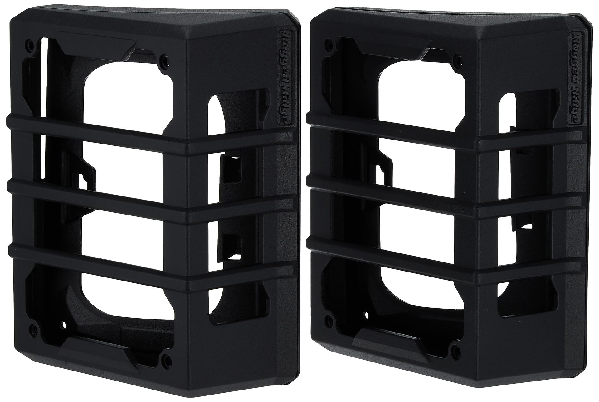 RUGGED RIDGE 11226.05 Elite Guard Kit, Tail Light, Black Fits 2007-2018 Jeep Wrangler JK - High quality product image showing RUGGED RIDGE 11226.05 Elite Guard Kit, Tail Light, Black Fits 2007-2018 Jeep Wrangler JK details and features