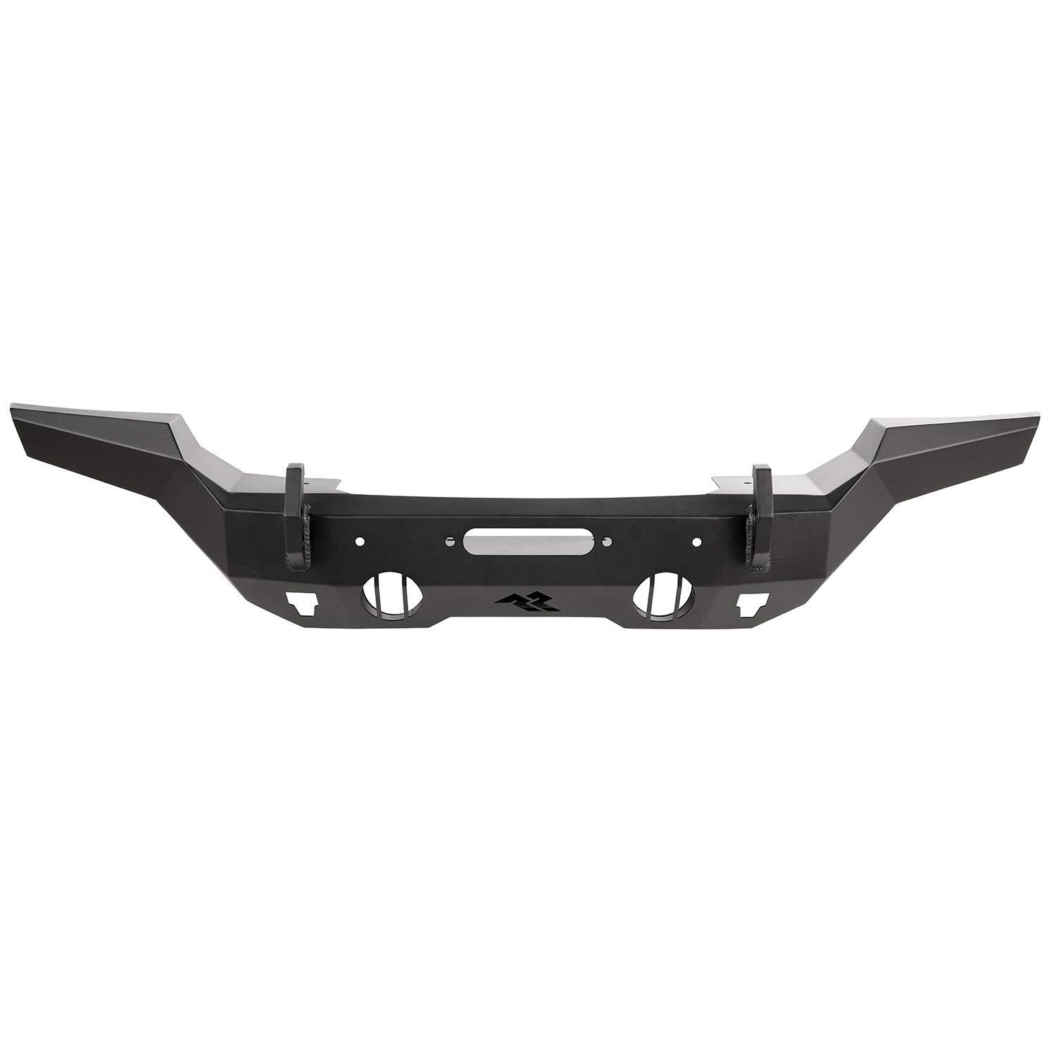 RUGGED RIDGE 11540.31 HD Bumper, Front | Full-Width, Steel, Textured Black Fits 2007-2024 Jeep Wrangler JK/JL; 2020-2024 Jeep Gladiator JT - High quality product image showing RUGGED RIDGE 11540.31 HD Bumper, Front | Full-Width, Steel, Textured Black Fits 2007-2024 Jeep Wrangler JK/JL; 2020-2024 Jeep Gladiator JT details and features