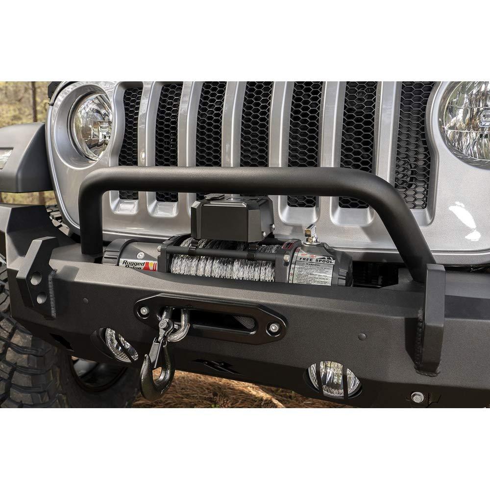 RUGGED RIDGE 11540.62 HD Bumper Overrider Hoop | Textured Black, Steel Fits HD Bumpers from RuggedRidge - High quality product image showing RUGGED RIDGE 11540.62 HD Bumper Overrider Hoop | Textured Black, Steel Fits HD Bumpers from RuggedRidge details and features