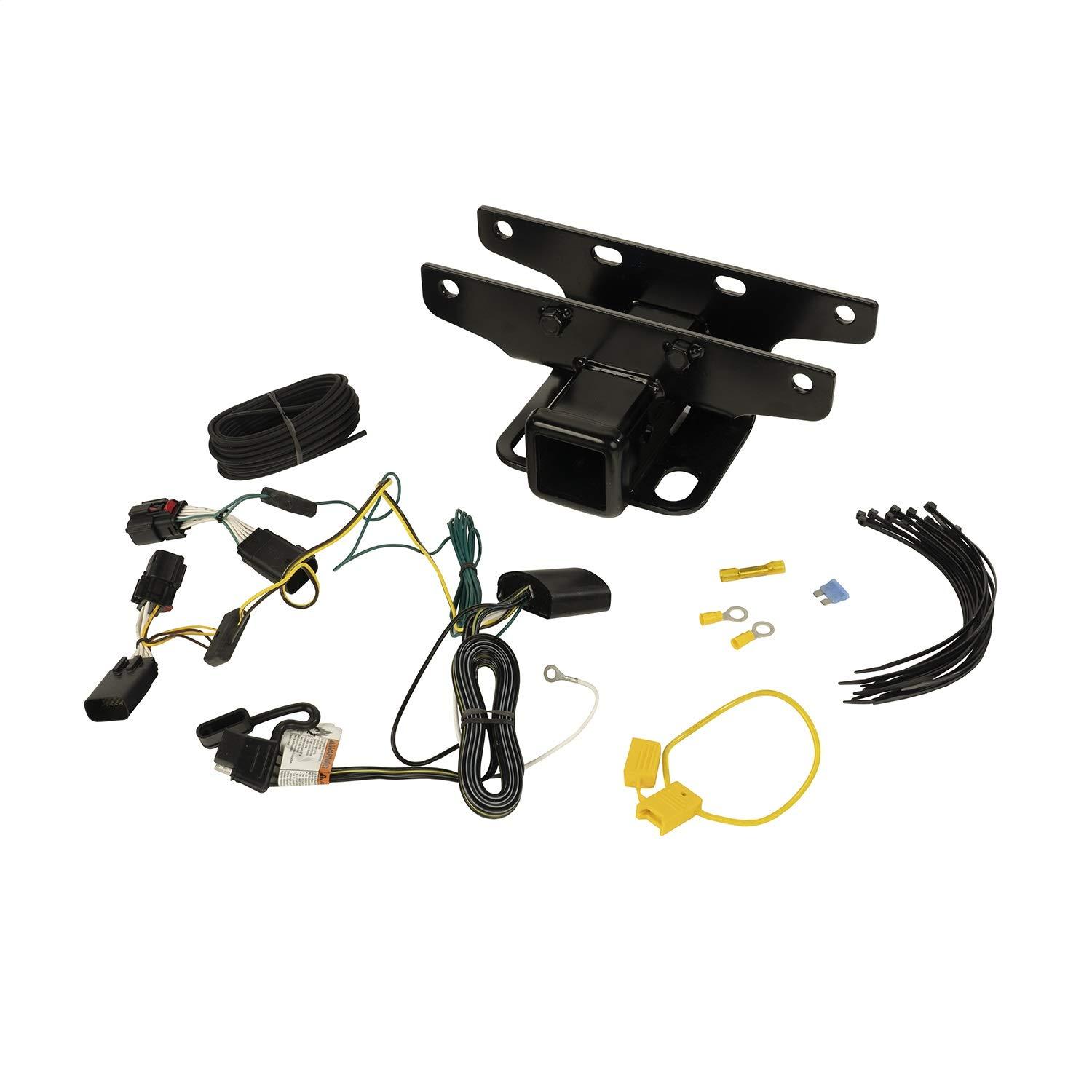 RUGGED RIDGE 11580.57 Trailer Hitch Kit, Wiring Harness Fits 2018-2024 Jeep Wrangler JL - High quality product image showing RUGGED RIDGE 11580.57 Trailer Hitch Kit, Wiring Harness Fits 2018-2024 Jeep Wrangler JL details and features