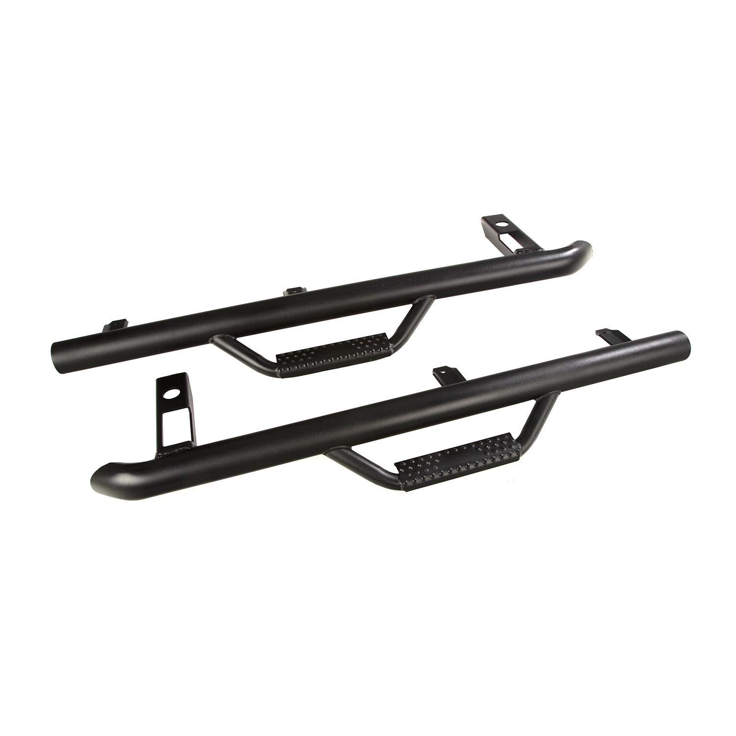 RUGGED RIDGE 11596.11 Spartan Nerf Bar Kit, Textured Black Fits 1997-2006 Jeep Wrangler TJ - High quality product image showing RUGGED RIDGE 11596.11 Spartan Nerf Bar Kit, Textured Black Fits 1997-2006 Jeep Wrangler TJ details and features