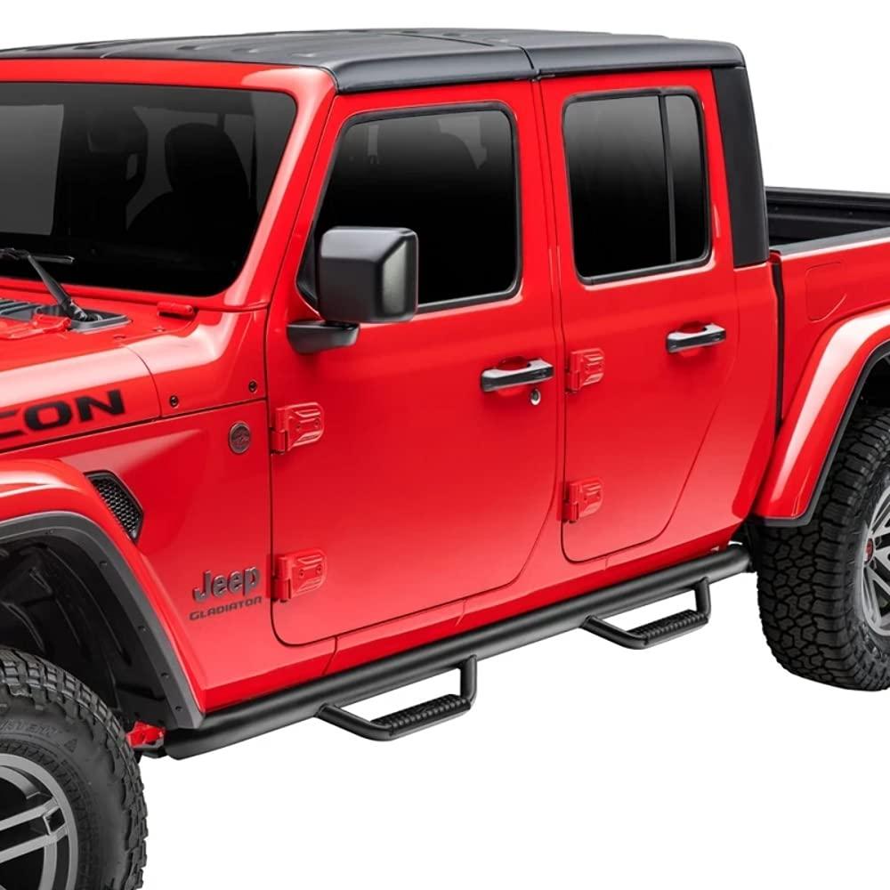 RUGGED RIDGE 11596.12 Spartan Nerf Bar, Black Fits 2020-2024 Jeep Gladiator JT - High quality product image showing RUGGED RIDGE 11596.12 Spartan Nerf Bar, Black Fits 2020-2024 Jeep Gladiator JT details and features