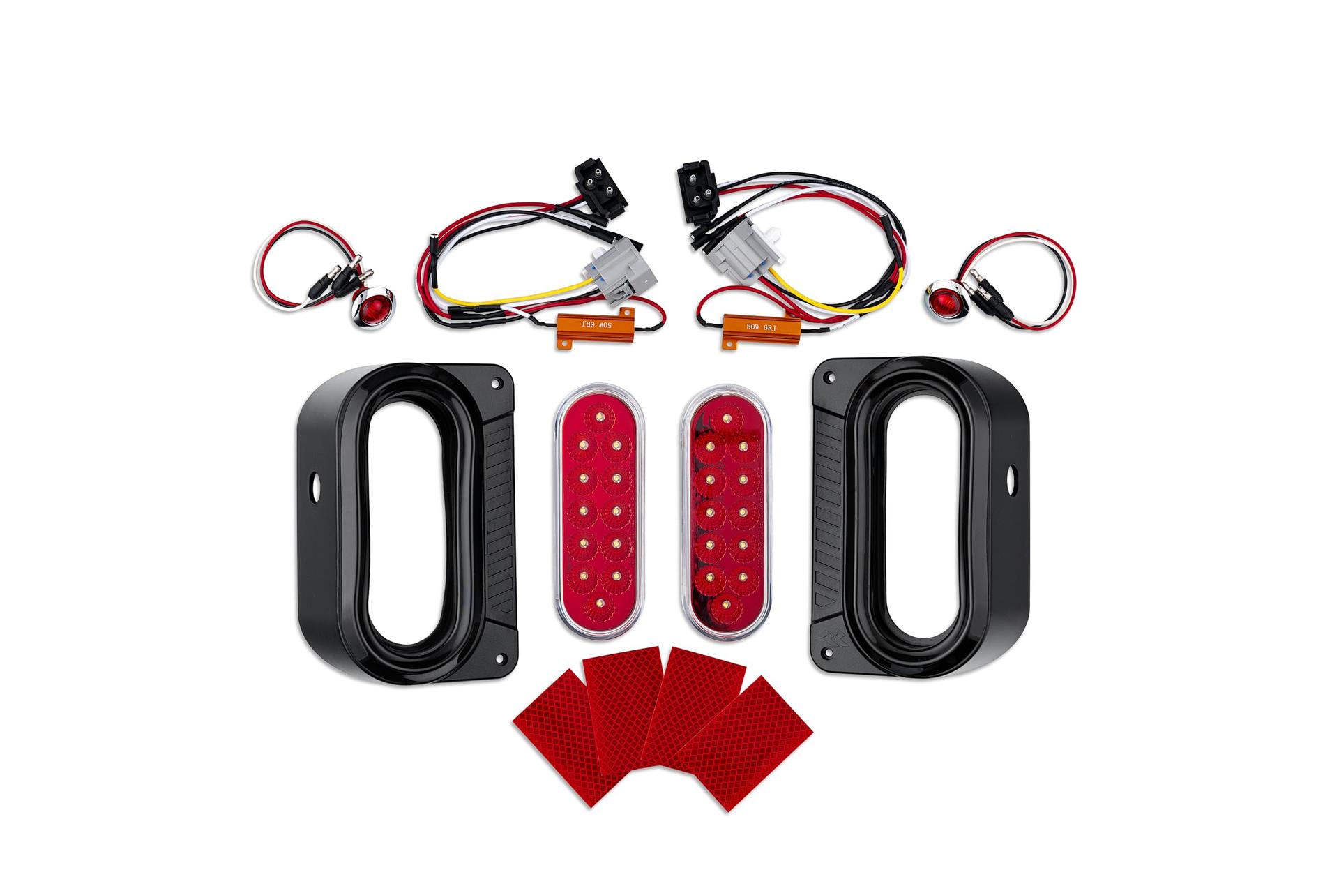 RUGGED RIDGE 11652.03 LED Tail Light Kit for Wrangler JK | Flush Mount, Plug-N-Play, Black Fits 2007-2018 Jeep Wrangler JK/JKU - High quality product image showing RUGGED RIDGE 11652.03 LED Tail Light Kit for Wrangler JK | Flush Mount, Plug-N-Play, Black Fits 2007-2018 Jeep Wrangler JK/JKU details and features
