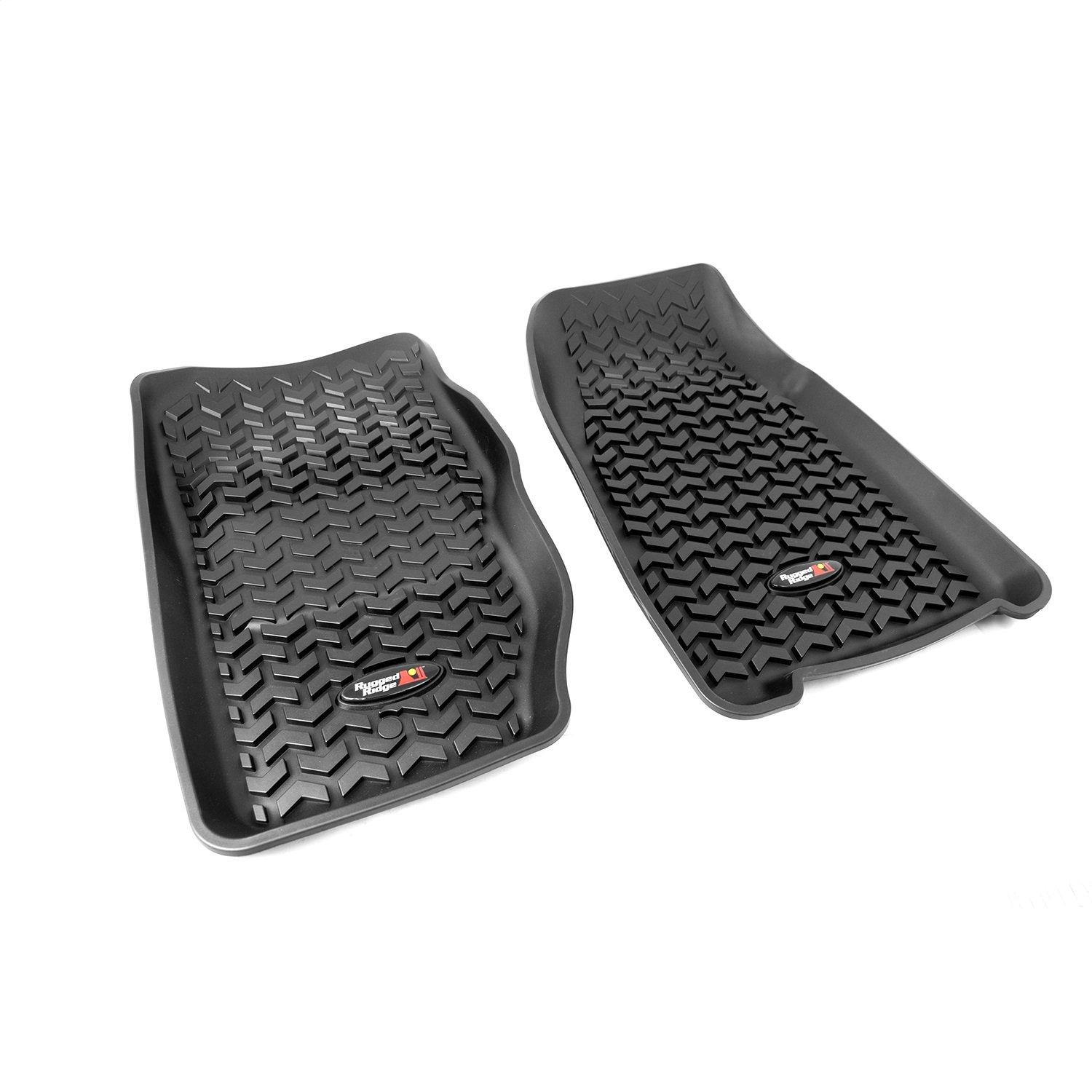 RUGGED RIDGE 12920.25 Floor Liner, Front Fits 1984-2001 Jeep Cherokee XJ - High quality product image showing RUGGED RIDGE 12920.25 Floor Liner, Front Fits 1984-2001 Jeep Cherokee XJ details and features