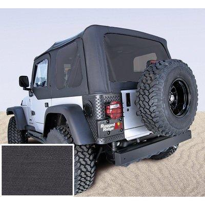 RUGGED RIDGE 13722.15 XHD Soft Top, Black, Tinted Windows Fits 1988-1995 Jeep Wrangler YJ - High quality product image showing RUGGED RIDGE 13722.15 XHD Soft Top, Black, Tinted Windows Fits 1988-1995 Jeep Wrangler YJ details and features