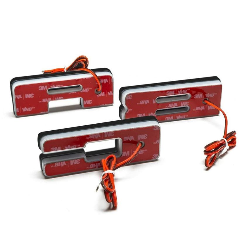 ORACLE LIGHTING 3140-O-005 LIGHTING LED Letter O - Universal Illuminated Letter Badges, Matte White Surface Finish, 1 Light (Amber)