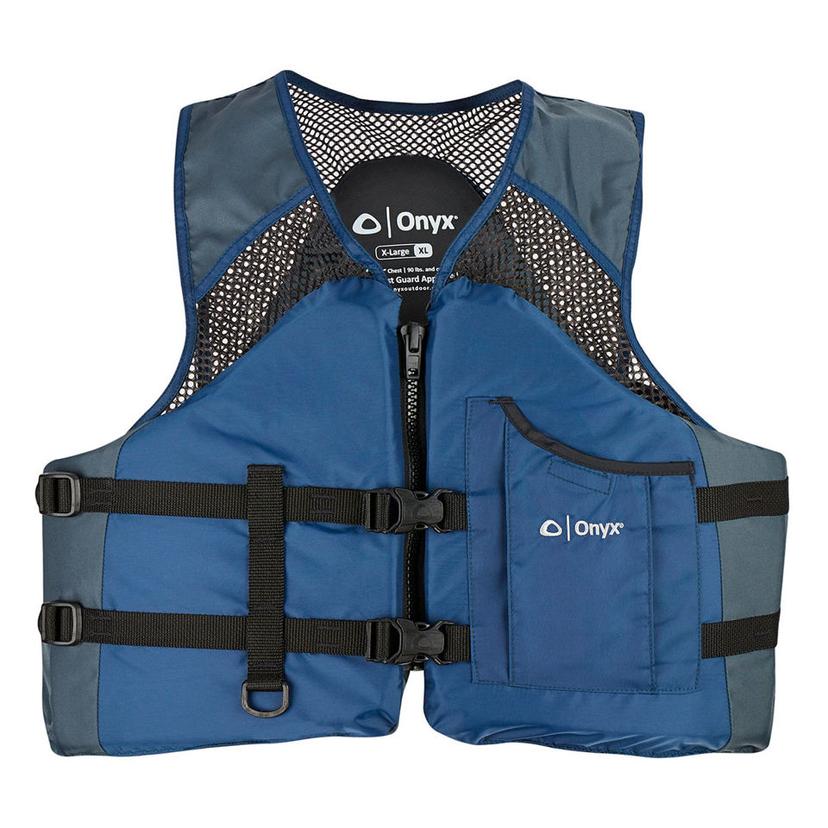 ONYX 1162506013 Mesh Classic Sport Life Jacket, XX-Large, Navy