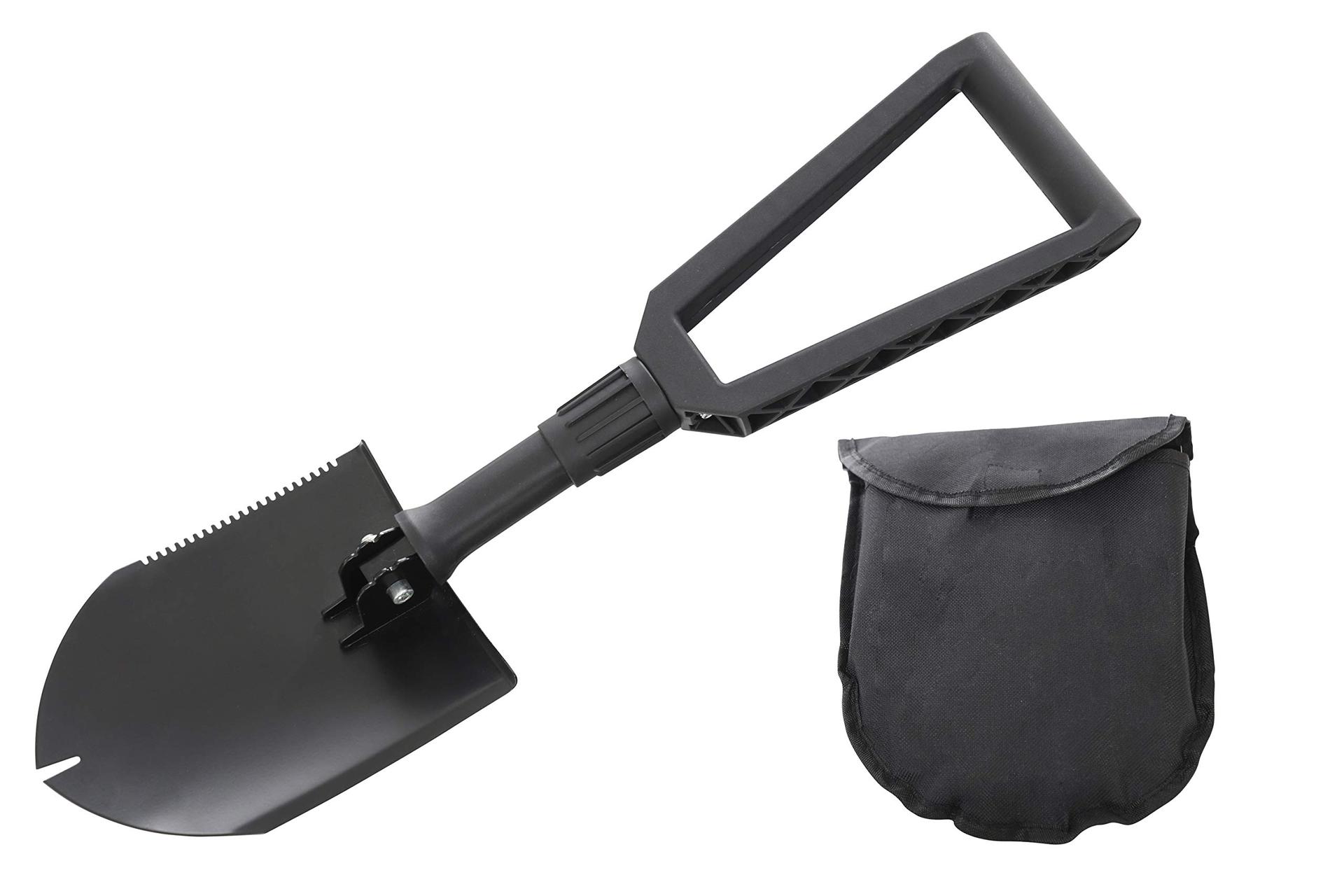 OVERLAND 19049901 Multi Functional Military Style Utility Shovel with Nylon Carrying Case Universal - High quality product image showing OVERLAND 19049901 Multi Functional Military Style Utility Shovel with Nylon Carrying Case Universal details and features