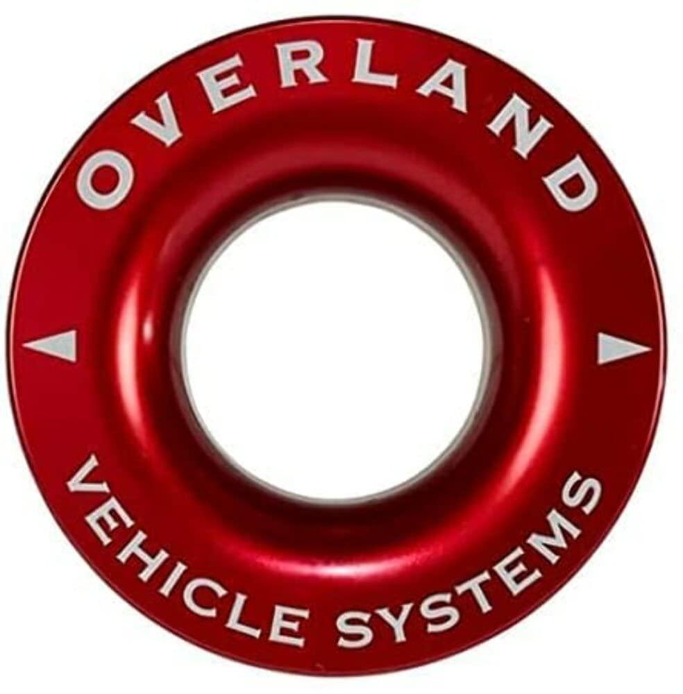 OVERLAND 19240005 Recovery Ring 2.5 INCH 10,000 lb., Red with Storage Bag - High quality product image showing OVERLAND 19240005 Recovery Ring 2.5 INCH 10,000 lb., Red with Storage Bag details and features