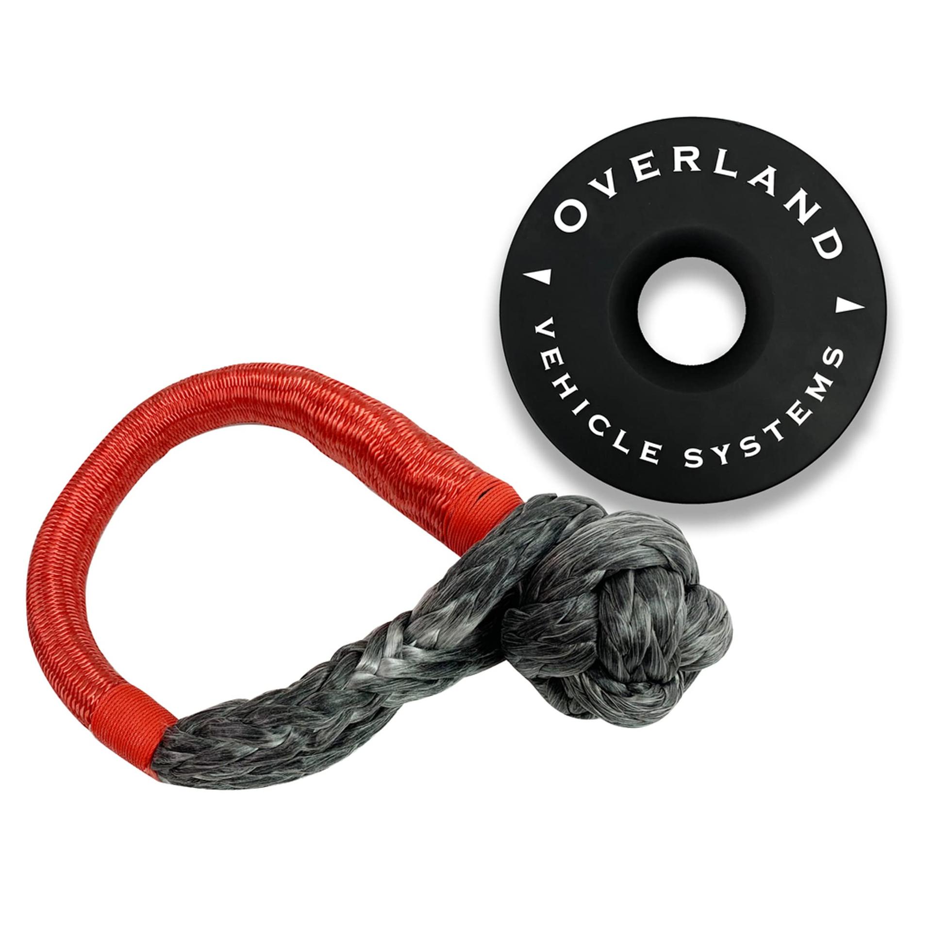 OVERLAND 19-6580 45,000 Pound Capacity Low Friction Soft Shackle and Aluminum Recovery Ring Towing Combo Pack for Trucks, SUVs, RVs, & Campers - High quality product image showing OVERLAND 19-6580 45,000 Pound Capacity Low Friction Soft Shackle and Aluminum Recovery Ring Towing Combo Pack for Trucks, SUVs, RVs, & Campers details and features