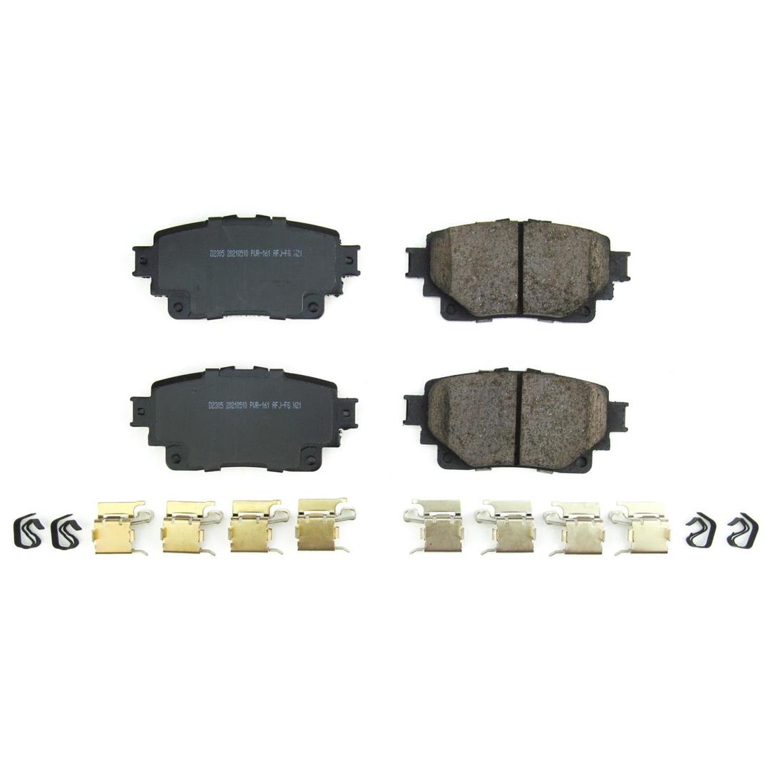 POWERSTOP 17-2305 Rear Z17 Evolution Ceramic Brake Pads with Hardware - The Twister Group Tools product