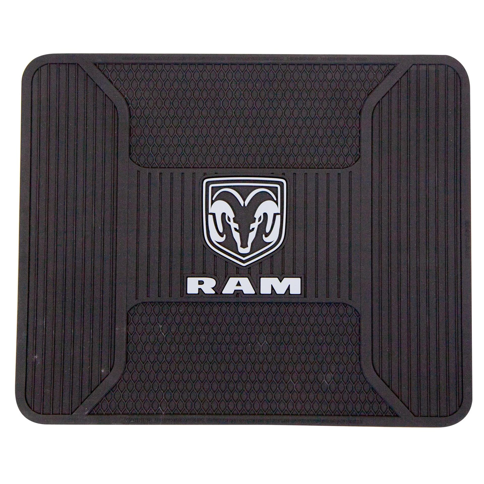 PLASTICOLOR 001262R25 RAM Elite Utility Mat - Gray Logo - High quality product image showing PLASTICOLOR 001262R25 RAM Elite Utility Mat - Gray Logo details and features