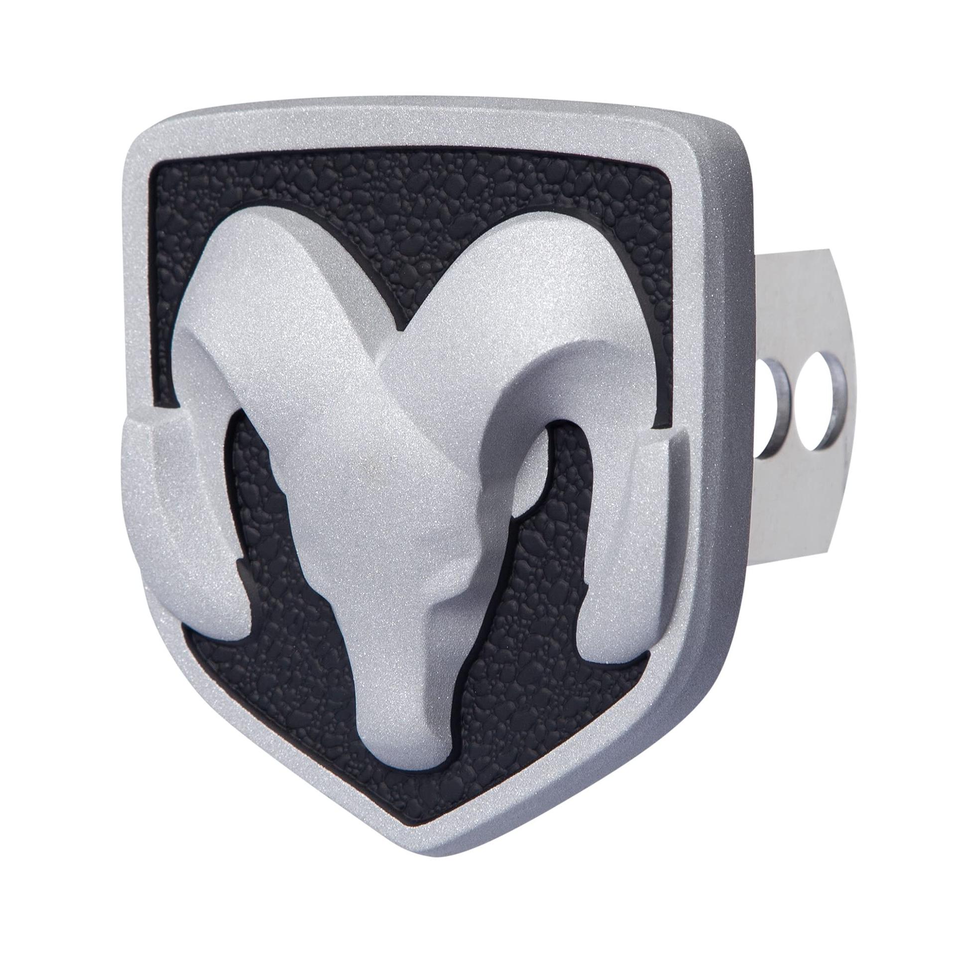 PLASTICOLOR 002294R01 RAM Head Gray 3-Dimensional Hitch Plug - High quality product image showing PLASTICOLOR 002294R01 RAM Head Gray 3-Dimensional Hitch Plug details and features