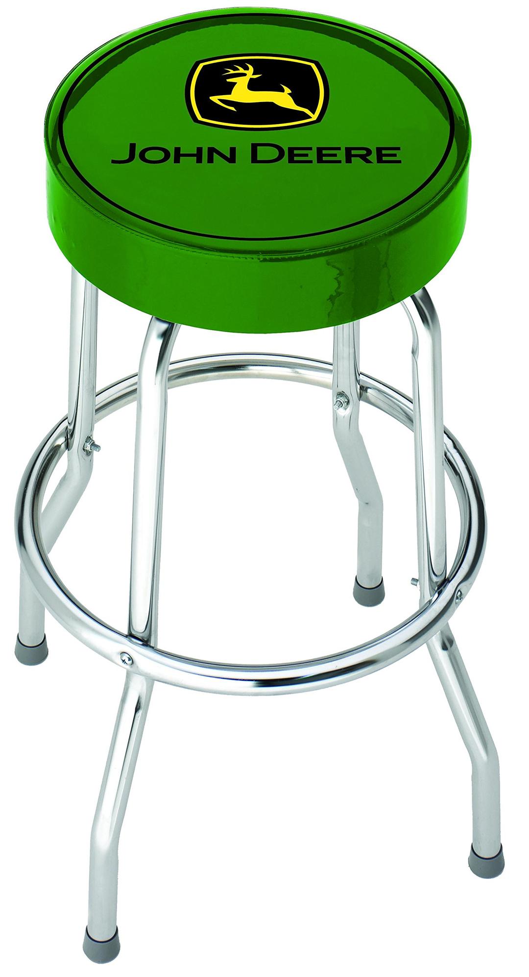 PLASTICOLOR 004767R01 John Deere Garage Stool, Green - The Twister Group product