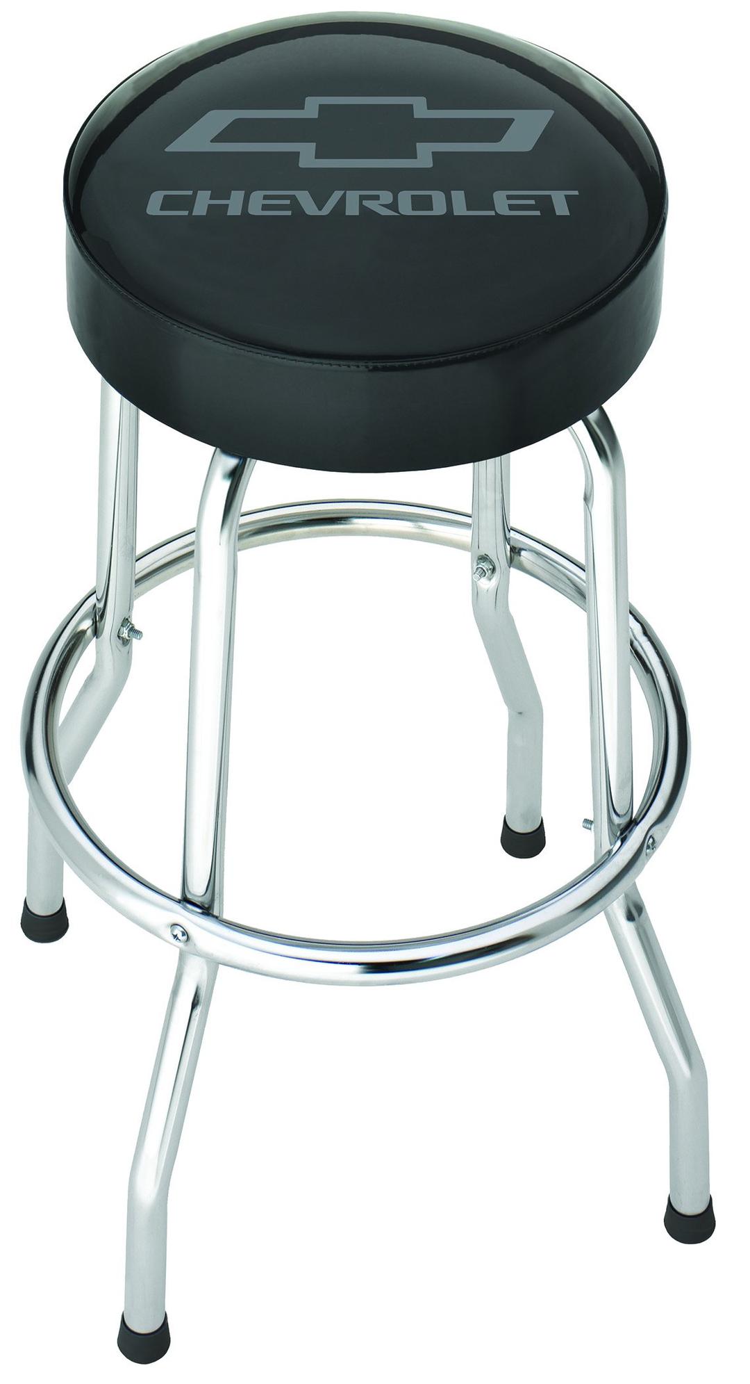 PLASTICOLOR 004790R01 Black/Grey Garage Stool (Chevrolet) - The Twister Group product