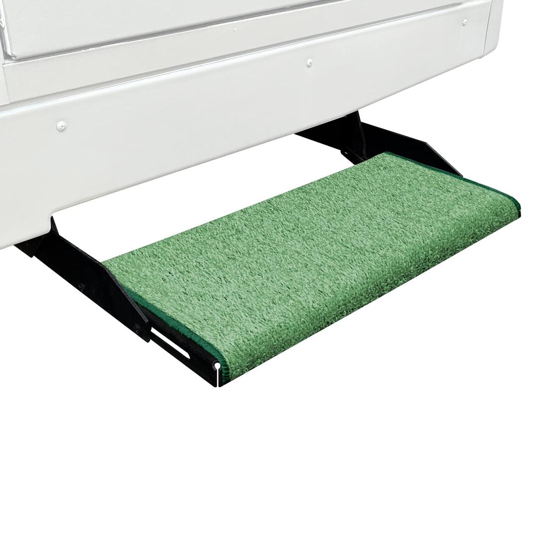 PREST-O-FIT 2-0058 Jumbo Wraparound + Plus RV Step Rug Green 23 In. Wide - The Twister Group Tools product