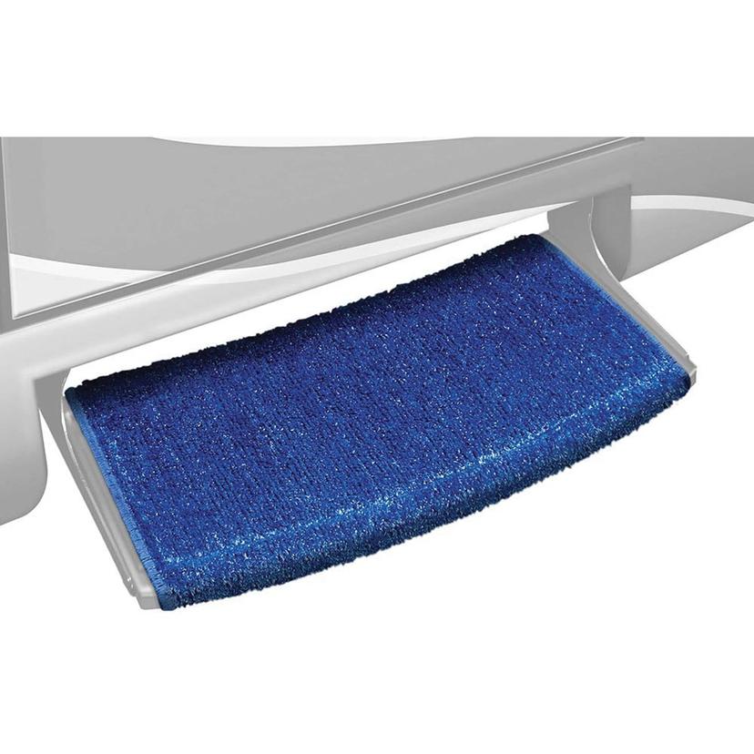 PREST-O-FIT 2-0204 Wraparound Radius RV Step Rug Imperial Blue 22 In. Wide