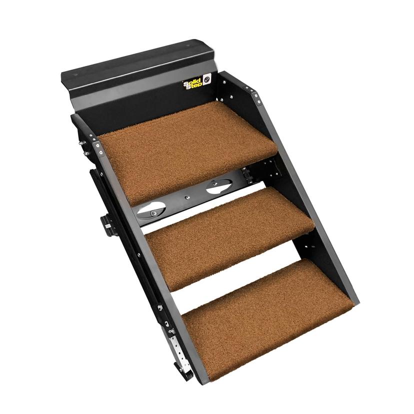 PREST-O-FIT 2-0289 Trailhead Step Rug 20.125 in. W (3 Pc Set) Fits Lippert Solid Step 3 Step - Buckskin Brown