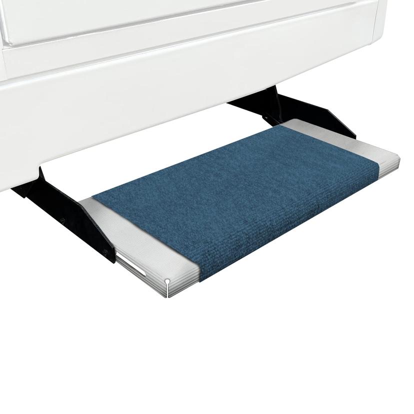 PREST-O-FIT 2-0312 Outrigger RV Step Rug Atlantic Blue 18 In. Wide