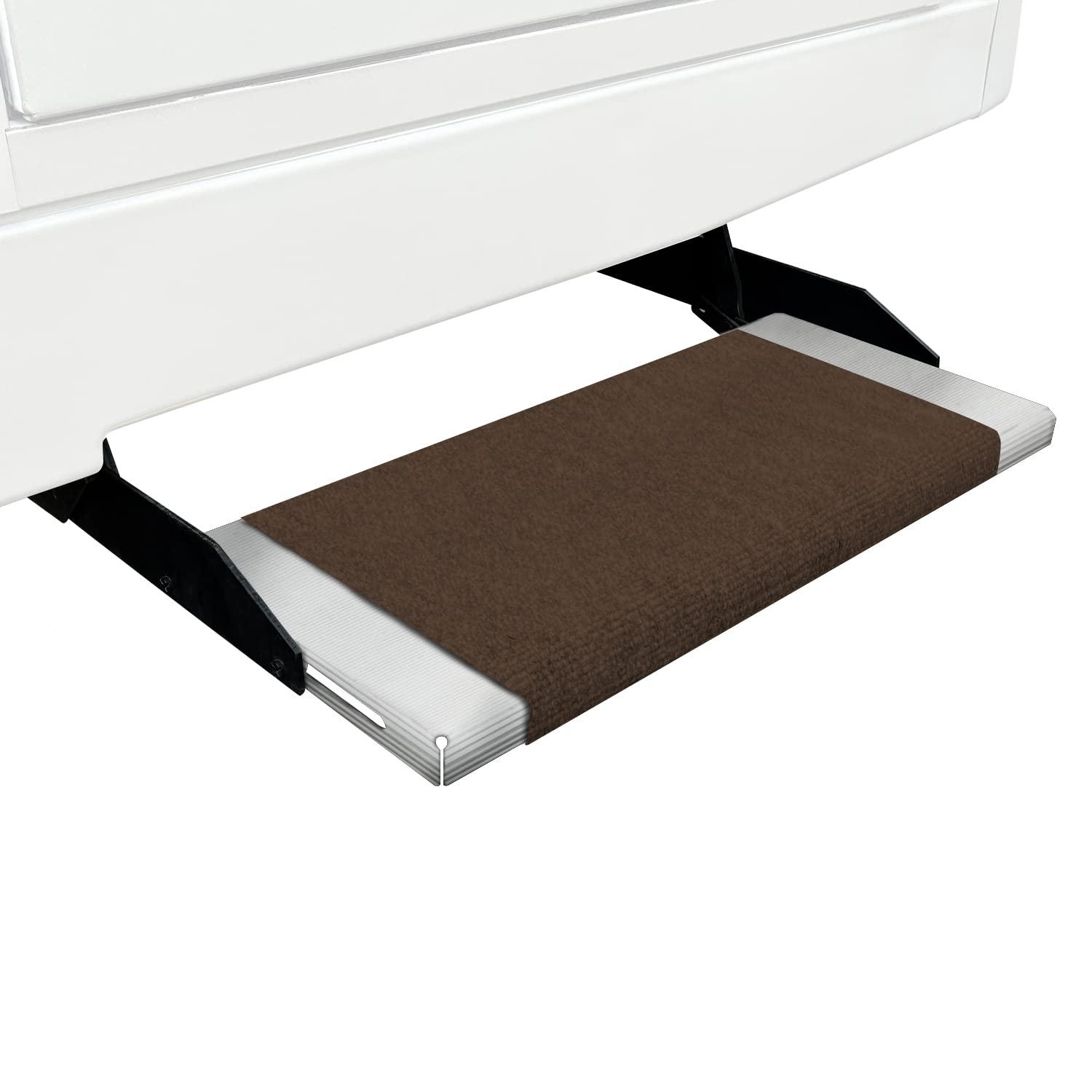 PREST-O-FIT 2-0315 Chocolate Brown Outrigger RV Step Rug Chocolate Brown 18 in. Wide - High quality product image showing PREST-O-FIT 2-0315 Chocolate Brown Outrigger RV Step Rug Chocolate Brown 18 in. Wide details and features