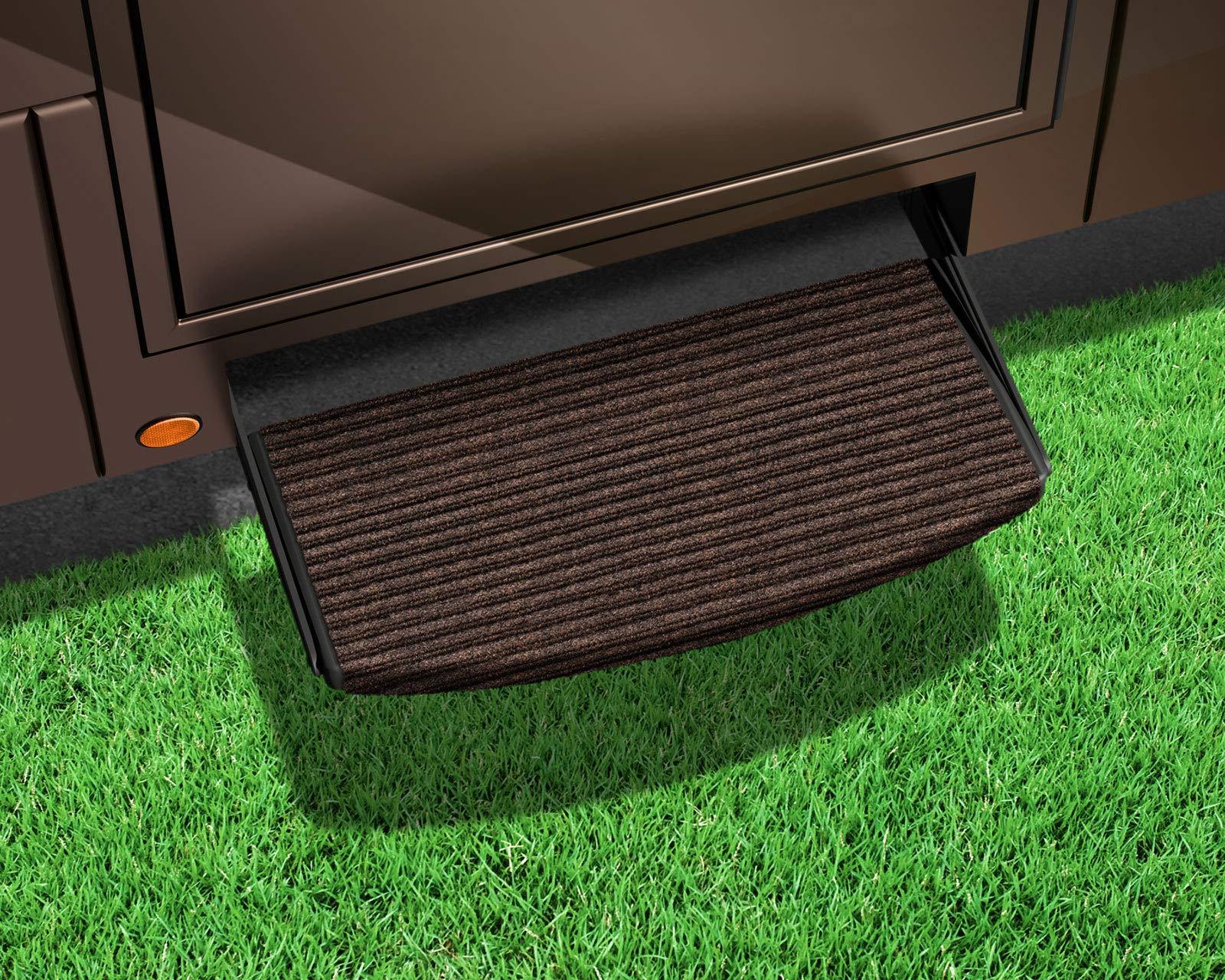 PREST-O-FIT 2-0431 Coffee Brown 22 INCH Wide Ruggids Universal RV Step Rug - High quality product image showing PREST-O-FIT 2-0431 Coffee Brown 22 INCH Wide Ruggids Universal RV Step Rug details and features