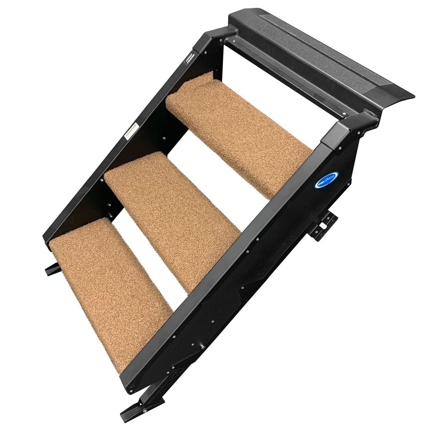 PREST-O-FIT 2-0525 Trailhead Step Rug 23.5 in. W (3 Pc Set) Fits MORryde StepAbove 3 Step - Buckskin Brown - High quality product image showing PREST-O-FIT 2-0525 Trailhead Step Rug 23.5 in. W (3 Pc Set) Fits MORryde StepAbove 3 Step - Buckskin Brown details and features
