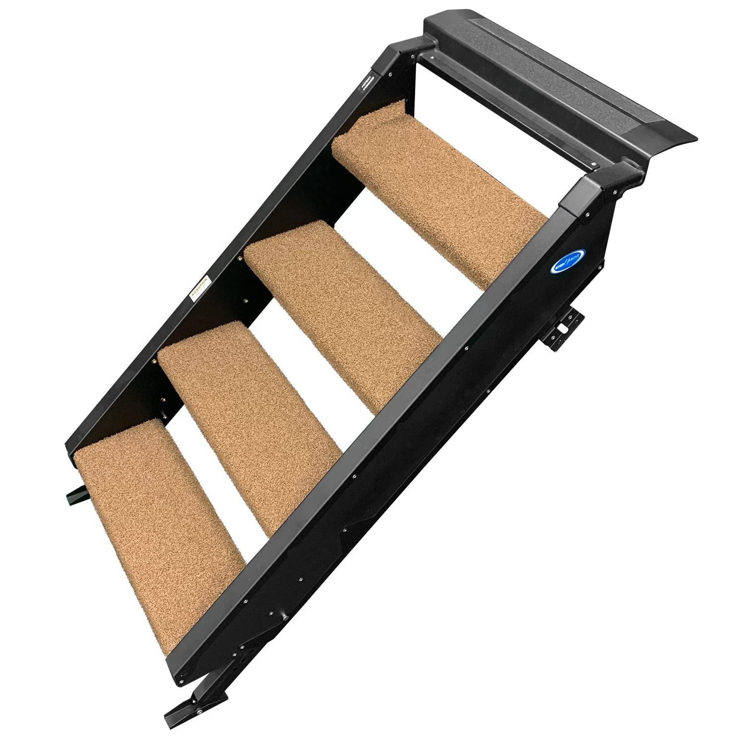 PREST-O-FIT 2-0537 Trailhead Step Rug 23.5 in. W (4 Pc Set) Fits MORryde StepAbove 4 Step - Buckskin Brown - High quality product image showing PREST-O-FIT 2-0537 Trailhead Step Rug 23.5 in. W (4 Pc Set) Fits MORryde StepAbove 4 Step - Buckskin Brown details and features