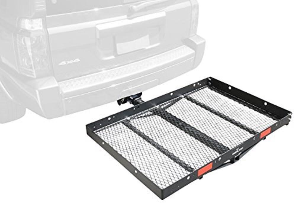 PRO SERIES 1040100 Solo Black 48 INCH x 32 INCH Hitch Mounted Cargo Carrier - High quality product image showing PRO SERIES 1040100 Solo Black 48 INCH x 32 INCH Hitch Mounted Cargo Carrier details and features