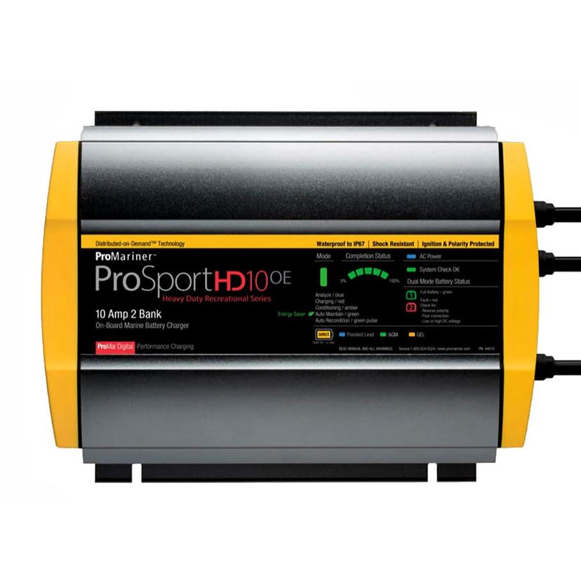 PROMARINER 44010 ProSportHD 10 Gen 4-10 Amp - 2-Bank Battery Charger