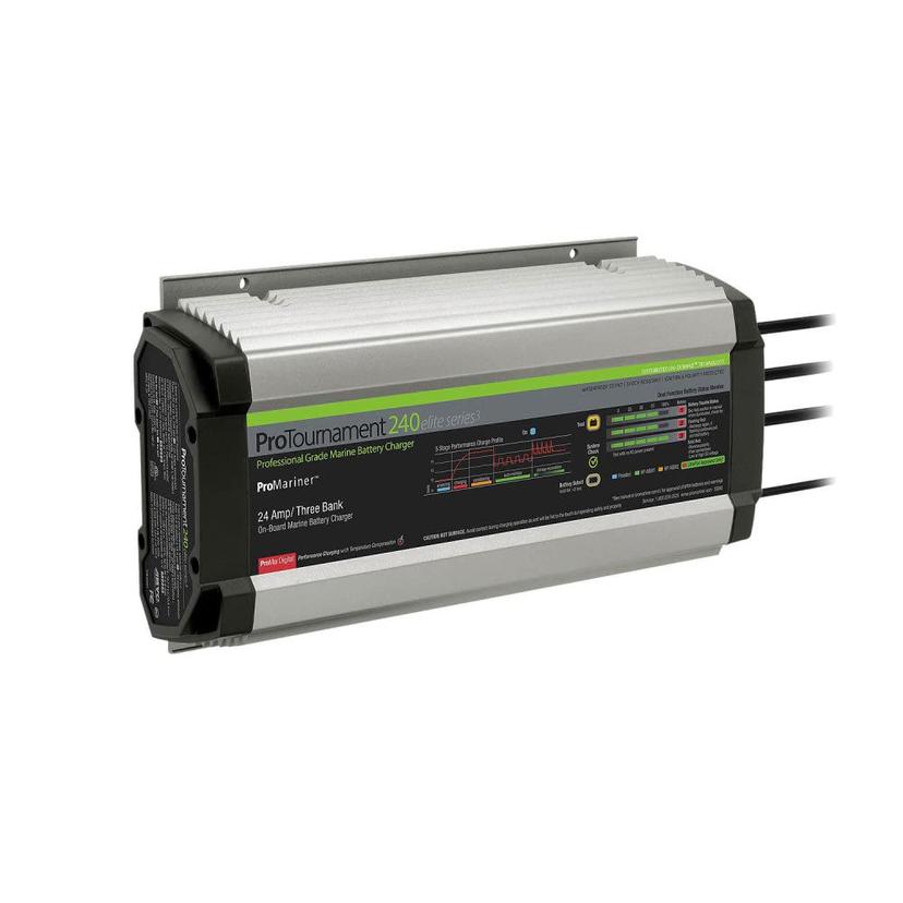 PROMARINER 53243 ProTournament 240 Elite Series3 3-Bank On-Board Marine Battery Charger