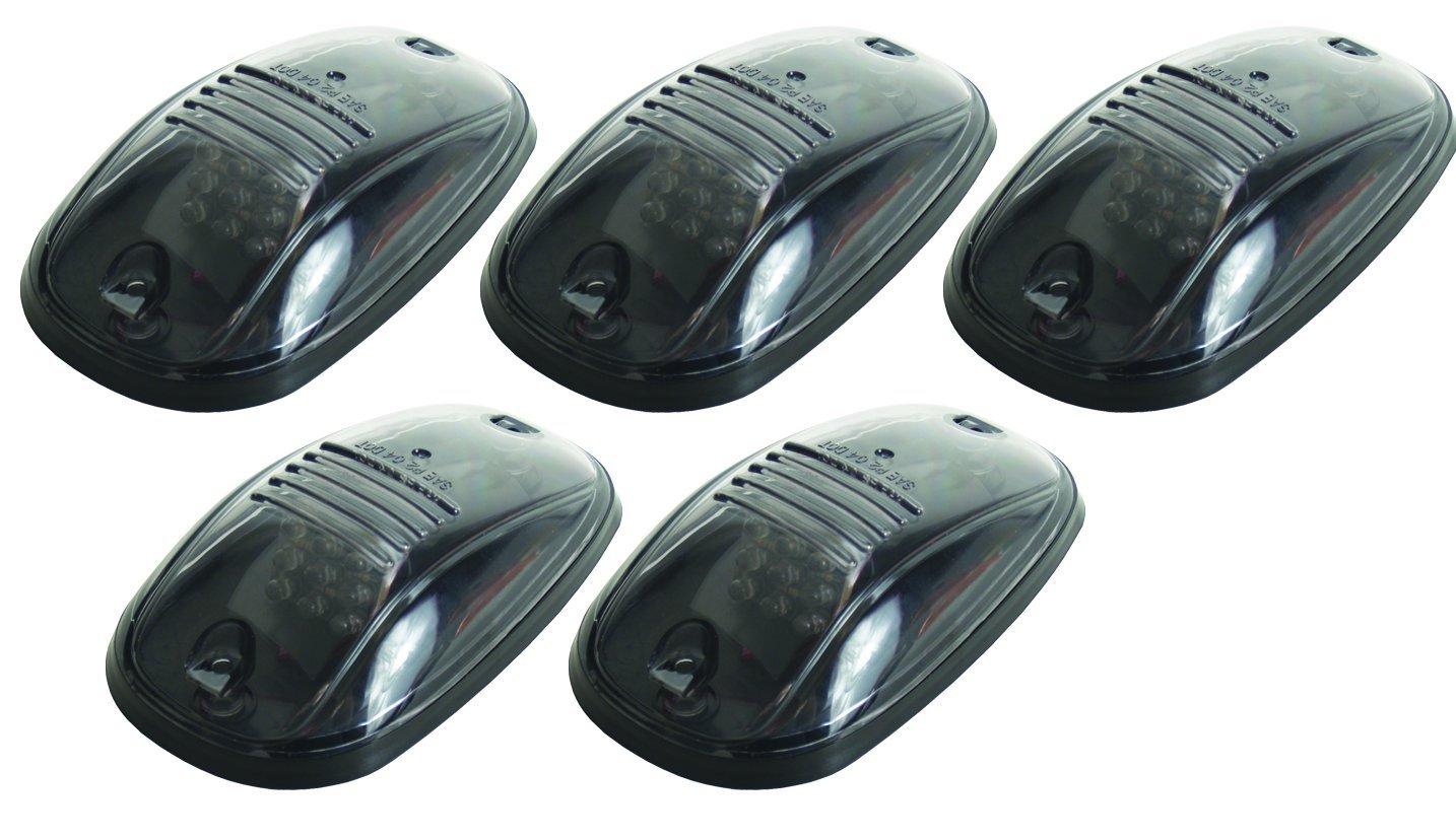 PACER PERFORMANCE 20-247S Hi-Five Smoke Dodge Style Cab Roof LED Light Kit (Pack of 5) - High quality product image showing PACER PERFORMANCE 20-247S Hi-Five Smoke Dodge Style Cab Roof LED Light Kit (Pack of 5) details and features