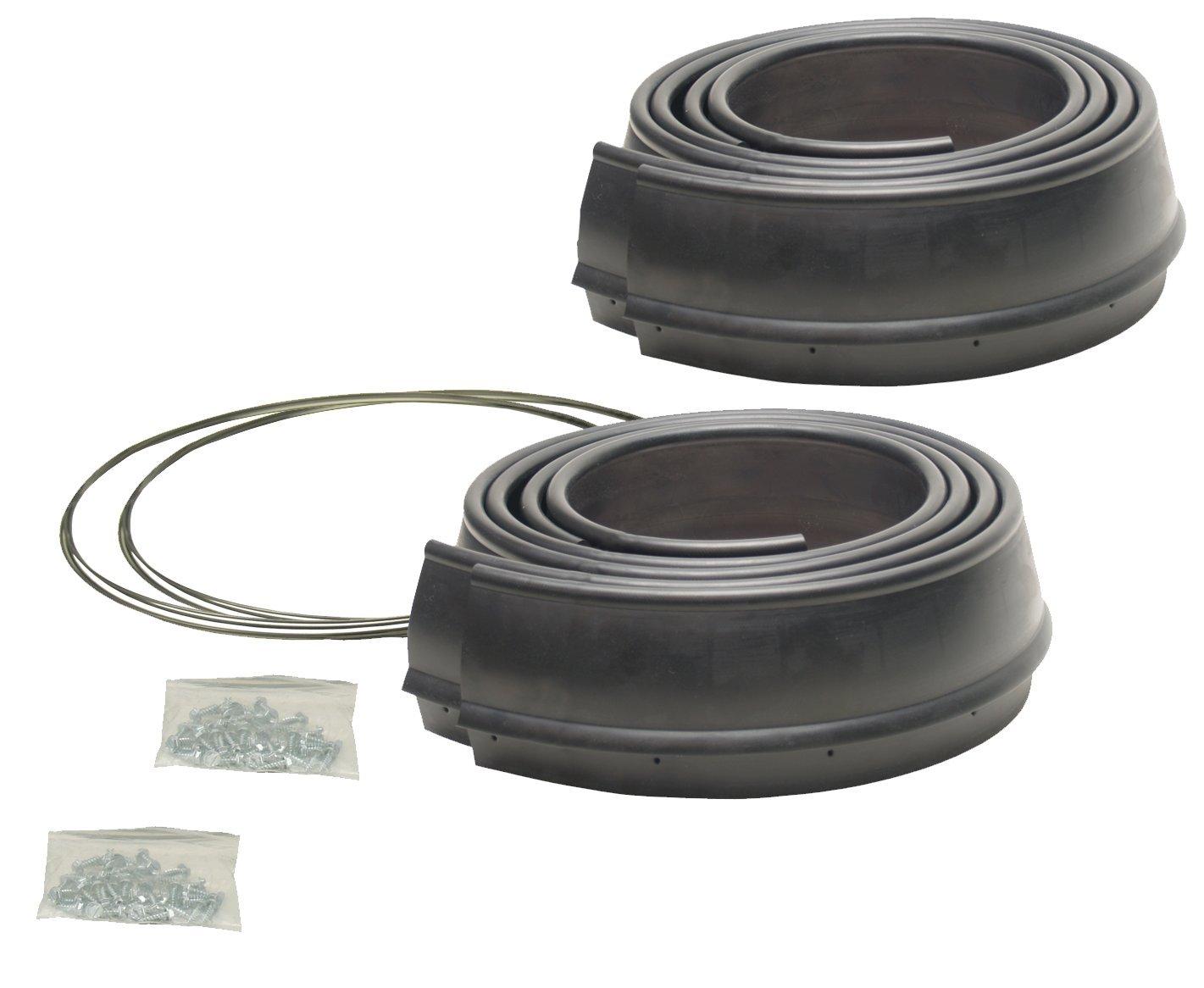 PACER PERFORMANCE 52-189 Flexy Flares Black 2-1/2 INCH x 58 INCH Heavy Duty Reinforced Rubber Fender Extension Kit - 4 Piece - High quality product image showing PACER PERFORMANCE 52-189 Flexy Flares Black 2-1/2 INCH x 58 INCH Heavy Duty Reinforced Rubber Fender Extension Kit - 4 Piece details and features