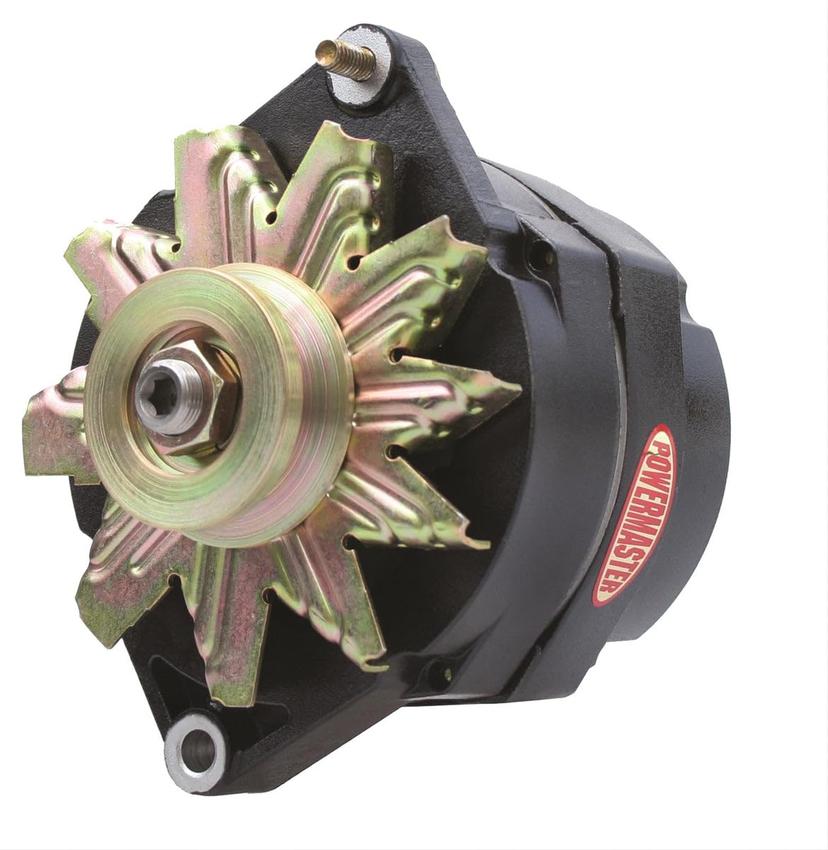 POWERMASTER 57293 Performance Alternator 12si 150 Amp 100 Idle 1V Pulley Black Alternator
